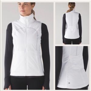 Lululemon White Running Vest Size 4